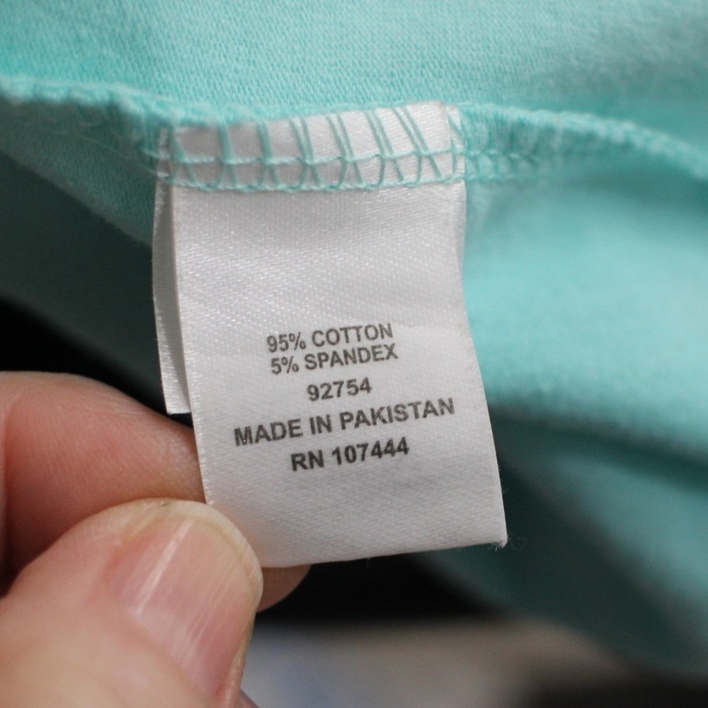 Jessica London Aqua Cotton Spandex Tank Top 18/20 Stretch - Picture 4 of 6